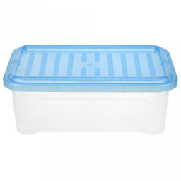 Контейнер для хранения пластмассовый Darel-box 2,5л, 26х16,5х9,5см, синий (Россия) - Домашняя мода фото 2