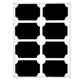 Наклейки водонепроницаемые, набор листов 5 шт., меловой маркер, размер 1 наклейки — 40 × 60 мм