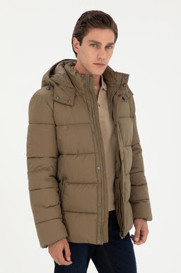 Мужское пальто цвета хаки Неожиданная скидка в корзине - U.s. polo assn фото 8