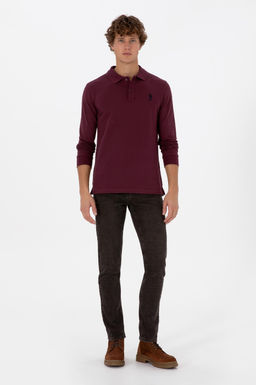 Erkek Bordo Basic Sweatshirt Sepette S_rpriz _ndirim - U.s. polo assn фото 4