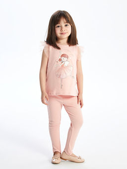 Beli Lastikli Bask?l? K?z Bebek Tayt