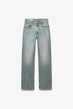 TRF STRAIGHT HIGH-WAIST JEANS - Zara фото 17