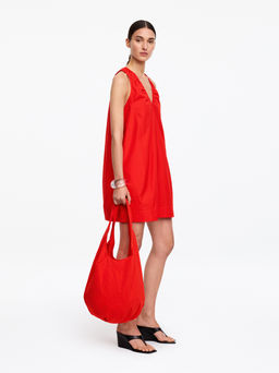 Vestido con escote de pico y fruncidos - H&m фото 7