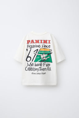 CAMISETA ESTAMPADO PANINI  / Blanco - Zara фото 6