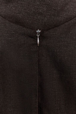 TOP HALTER CON LINO / Marr?n oscuro - Zara фото 9