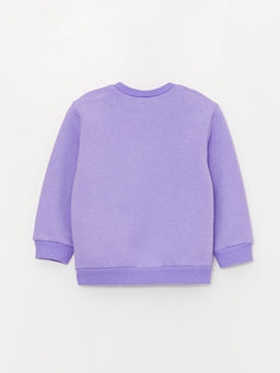 Bisiklet Yaka Bask?l? K?z Bebek Sweatshirt ve E?ofman Alt 2li Tak?m - Waikiki фото 3