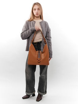 LACCOMA сумка Y2008-рыжый натуральная кожа полиэстер  фото 8