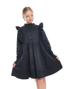 Платье черное нарядное для девочки 33-24251 черный - Mini maxi фото 26