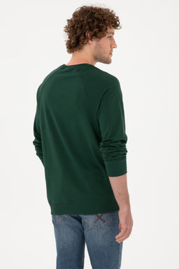 Erkek Koyu Ye_il Basic Sweatshirt Sepette S_rpriz _ndirim - U.s. polo assn фото 5