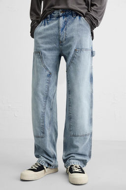 CARPENTER STRAIGHT-LEG JEANS - Zara фото 5