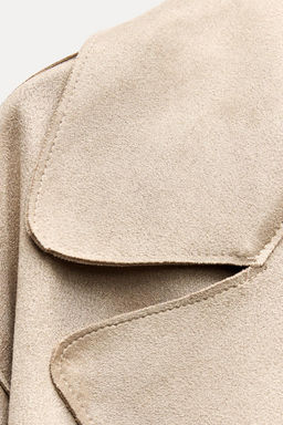 FAUX SUEDE TRENCH COAT - Zara фото 4