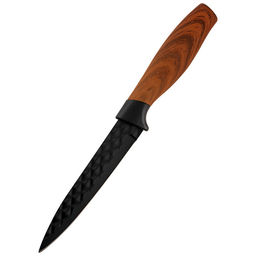 Нож с рукояткой софт-тач TRONTO универсальный, фактурное лезвие, 12,7 см арт.110645 /MALLONY/