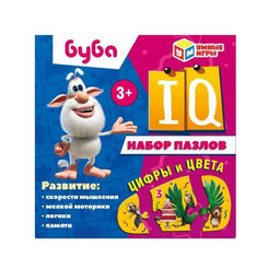 Набор IQ-пазлов «Буба. Цифры и цвета»