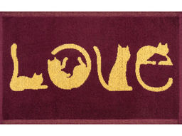 Полотенце махровое 1с105.413ж1 LOVE-кот(кр.дерево1) 50х30 см