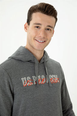 Мужской свитшот антрацитового меланжа - U.s. polo assn фото 8