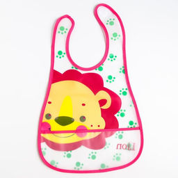 Нагрудник непромокаемый Крошка Я «Львёнок» из клеёнки с карманом, на липучке