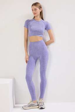 TRENDYOLMILLA Lila Seamless/Dikissiz Tam Boy Orme Spor Tayt TWOSS21TY0024  фото 20