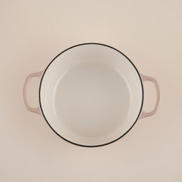 Кастрюля SL Home, 6 л, d=28 см, h=12.5 см, индукция, с эмалированным покрытием, чугун, бежевая