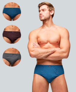 Трусы мужские слипы Rogers 8801 хлопок, эластан размеры 3XL, 4XL, 5XL