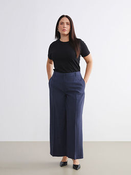 Modal Kar???ml? Geni? Pa?a Kad?n Pantolon