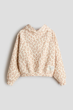 Sudadera oversize estampada con capucha