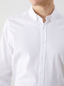 Slim Fit Uzun Kollu Oxford Erkek G?mlek - Waikiki фото 3