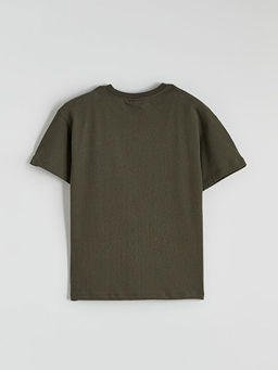 Bask?l? Erkek ?ocuk Pijama ?st