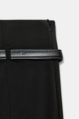 HIGH-WAIST LEGGING TROUSERS WITH BELT - Zara фото 8