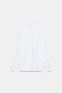 CAMISETA ALGODON 100% BOTONES / blanco - Zara фото 8