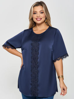 Блузка 0409-1 черничный