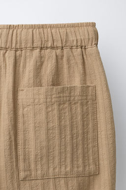 PANTAL?N STRAIGHT PINZAS TEXTURA / Ocre - Zara фото 5
