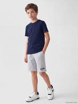Bask?l? Erkek ?ocuk Pijama ?ort