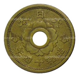 Монета 10 сен 1939 года Япония