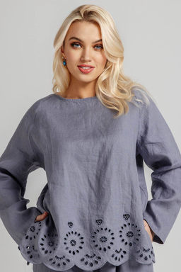 Блузка женская Р360809/02/Джинсовый