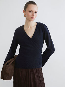 V Yaka Kad?n Triko H?rka