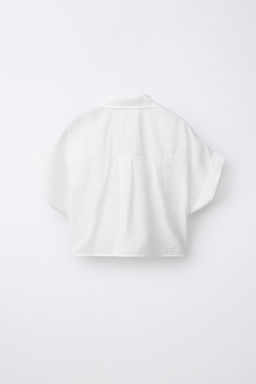 CAMISA FLUIDA NUDO / Blanco - Zara фото 2