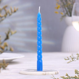 Цена за 6 шт. Набор свечей ароматических витых, 1.5×15 см, 2 шт., черника