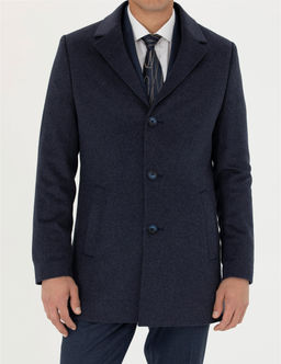 _ndigo Y_n Kar___ml_ Ekstra Slim Fit Ka_e Kaban - Pierre cardin фото 6