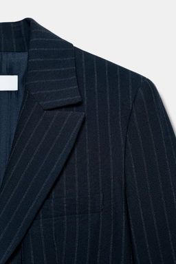PINSTRIPE BLAZER WITH SHOULDER PADS - Zara фото 9