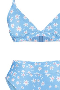 TRENDYOLMILLA Cicek Desenli Ucgen Yuksek Bel High Leg Hipster Bikini Tak?m? TBESS22BT0016  фото 7