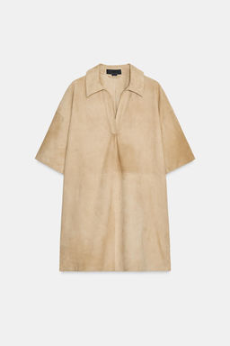 SUEDE LEATHER DRESS ZW COLLECTION LIMITED EDITION - Zara фото 13