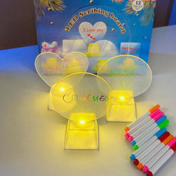 Набор световых открыток 12шт