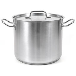 "Professional" Кастрюля из нержавеющей стали 5л, д20см, h16см, s0,6мм, металлическая крышка, тройное капсулированное дно s0,3см, Appetite (Китай)