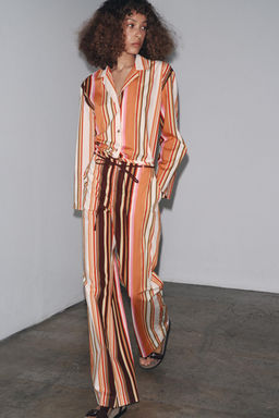 STRIPED FLARE TROUSERS ZW COLLECTION - Zara фото 4