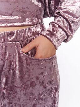 Бархатный костюм KO33511PUR39