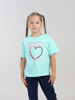 CRB wear / CWKG 63963-38-423 Футболка для девочки,ментоловый