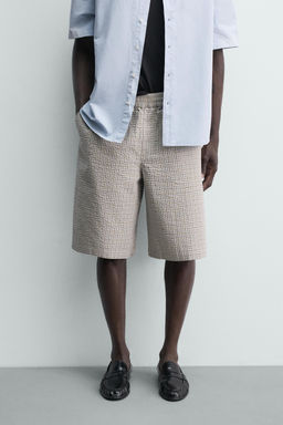 BERMUDA CARGO RELAXED FIT TEXTURA / Negro - Zara фото 2