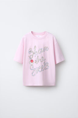 CAMISETA ESTAMPADA / Rosa - Zara фото 2