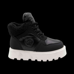 Ботинки на меху Q830-2 черные