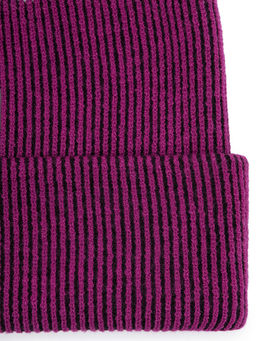 Шапка жен. виск+нейл+каш LB-A53067 fuchsia/black